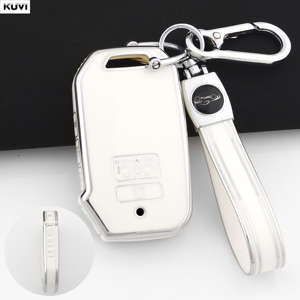 Tpu Car Remote Smart Key Case Cover For Kia Carnival Sedona Carnival Ka4 Ex Sx Lx Fiesta Keyless Fob Accessories