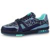 Louis Vuitton Lv Trainer Marine Navy Blue Crystal 1AARGM