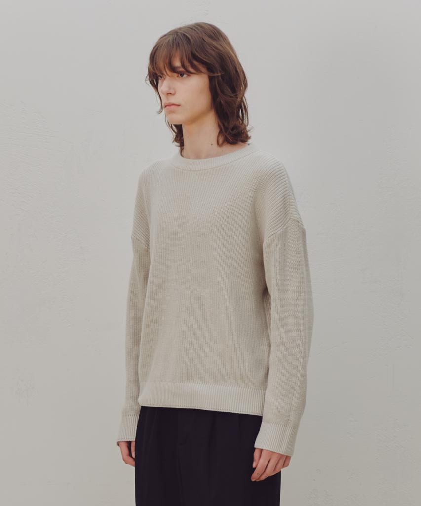 KNITTED Soft Cotton Drop Shoulder Waffle Knit Swiss