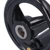 Volantino Rotondo 3 Raggi Antiscivolo Conveniente Risparmio di Sforzo Efficiente Robusto Durevole Ruota con Maniglia Girevole