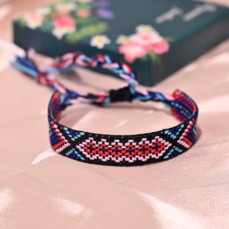 12 Kleuren Bohemia Vriendschap Kwastje Armband voor Vrouwen Mode Katoenen Touw Weven Zomer Strand Boho Meisjes Armbanden