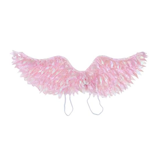 Kids Angel Wings Costume Prop Lighting Up Feather Wings Lightweight Fairy Wings for Cosplay Christmas Pageant And Stage Performance