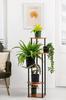PALACE metal standing flower stand - black stand for 5 flowerpots