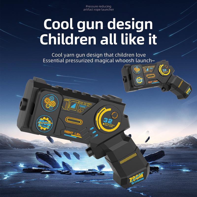 Luminous High-Speed Electric String Launcher Toy for Decompression and Learning