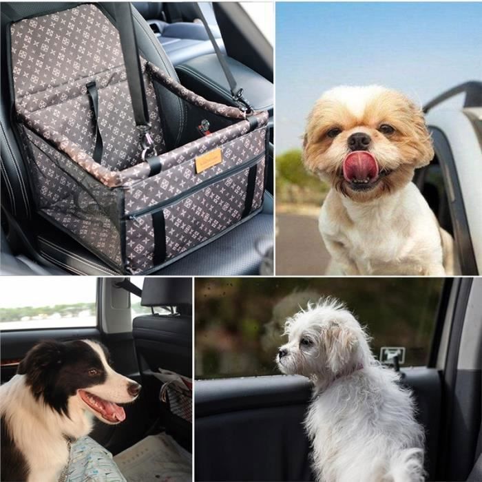 Siège d'appoint - PETACC - Brun Rétro - Étanche - Durable - Pour Chien