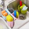 Utensílios de Cozinha Porta Esponja Duplo de Silicone Estilo Sela para Pia de Cozinha Escorredor Organizador de Armazenamento Sabão Gadgets de Cozinha
