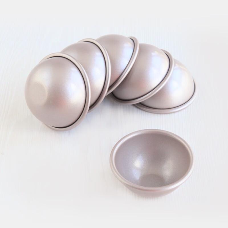 Chefmade 7cm Semi-Sphere Dessert Molds (6-Pack)