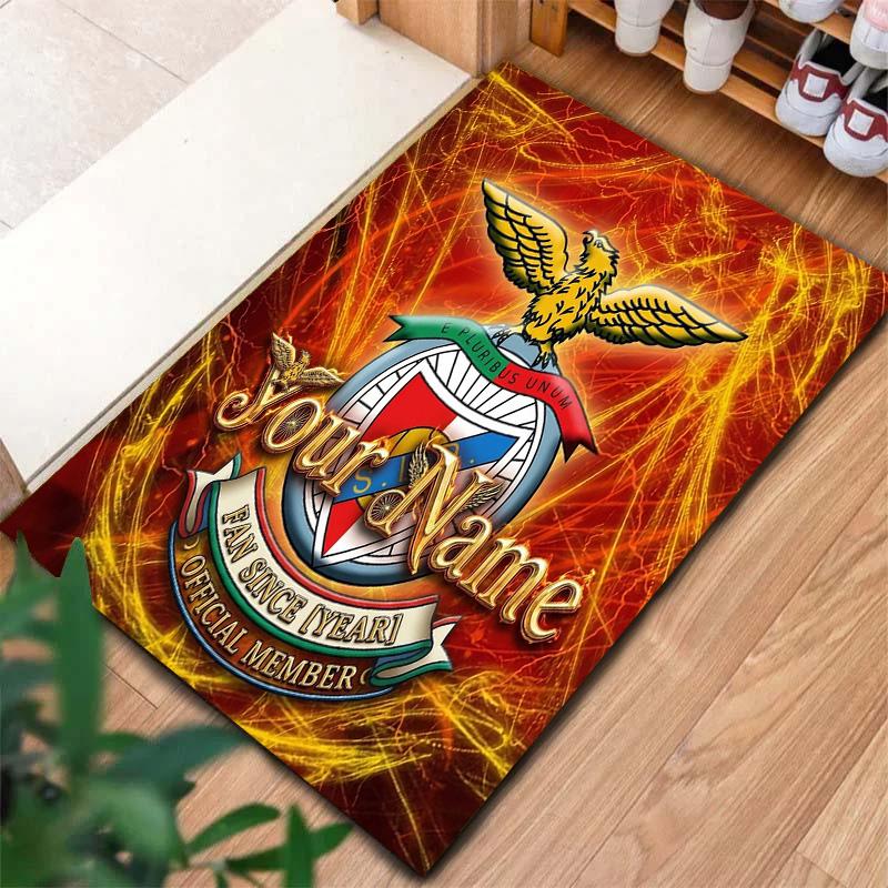 Benfica Crest Custom Name Carpet Rug For Living Room Bedroom Home Sofa Decoration Kids Play Nonslip Floor Mat