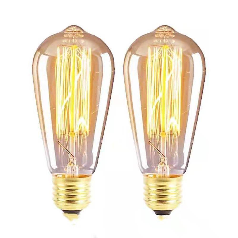 Retro Edison Bulb E27 220V 40W ST64 G80 G95 G125 Ampoule Vintage Edison Bulb Incandescent Lamp Filament Light Bulb Home Decor