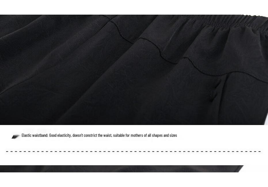 YUZHAOLIN Women's Loose Straight-Leg Elastic Waist Pants