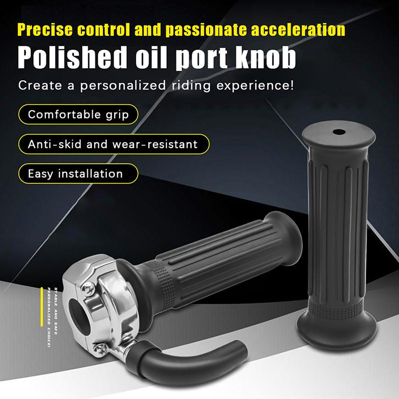 Universal Motorcycle Mini Quick Throttle With Throttle Handle Grip 190cm Brake Throttle Cable Handle Bar Twist Hand