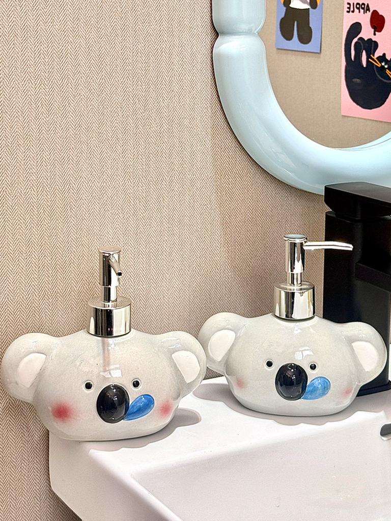 Soap Dispenser Hand Soap Bottle Cute Foaming Bottle, Cartoon Press Shower Gel Laundry Detergent Dispenser Bottle Dispenser