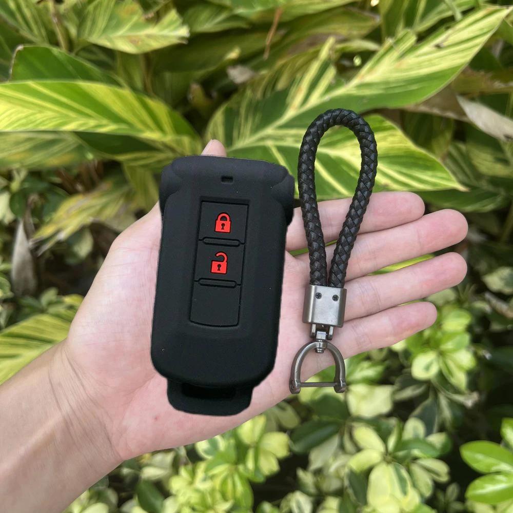 Silikon Autoschlüsselhülle Abdeckung Schlüsselanhänger Zubehör für Mitsubishi ASX Outlander L200 für Nissan Qashqai J10 J11 Juke X Trail Altima