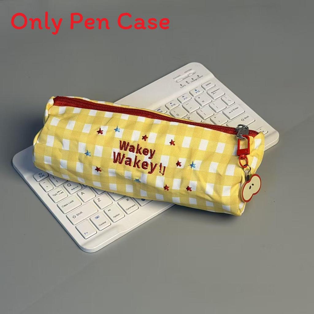 Cute Embroidered Pencil Case With Large Capacity For Students And Teens