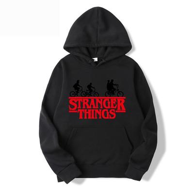 Stranger Things Printed Fleece Lined Pullover Hoodie Sweatshirt