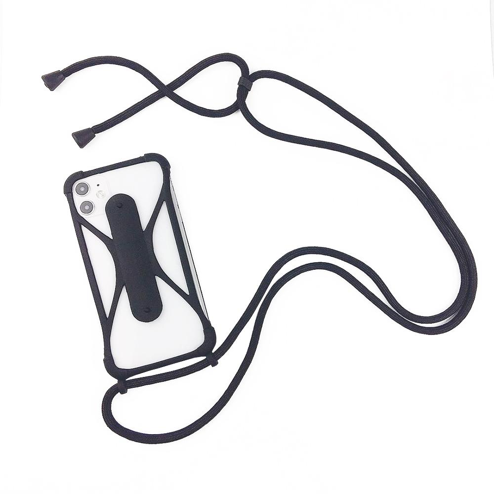 Universal Lanyard For Phone Silicone Sports Strap Neck Hanging Rope Sling Chain Mobile Phone Lanyard Case with Adjustable String