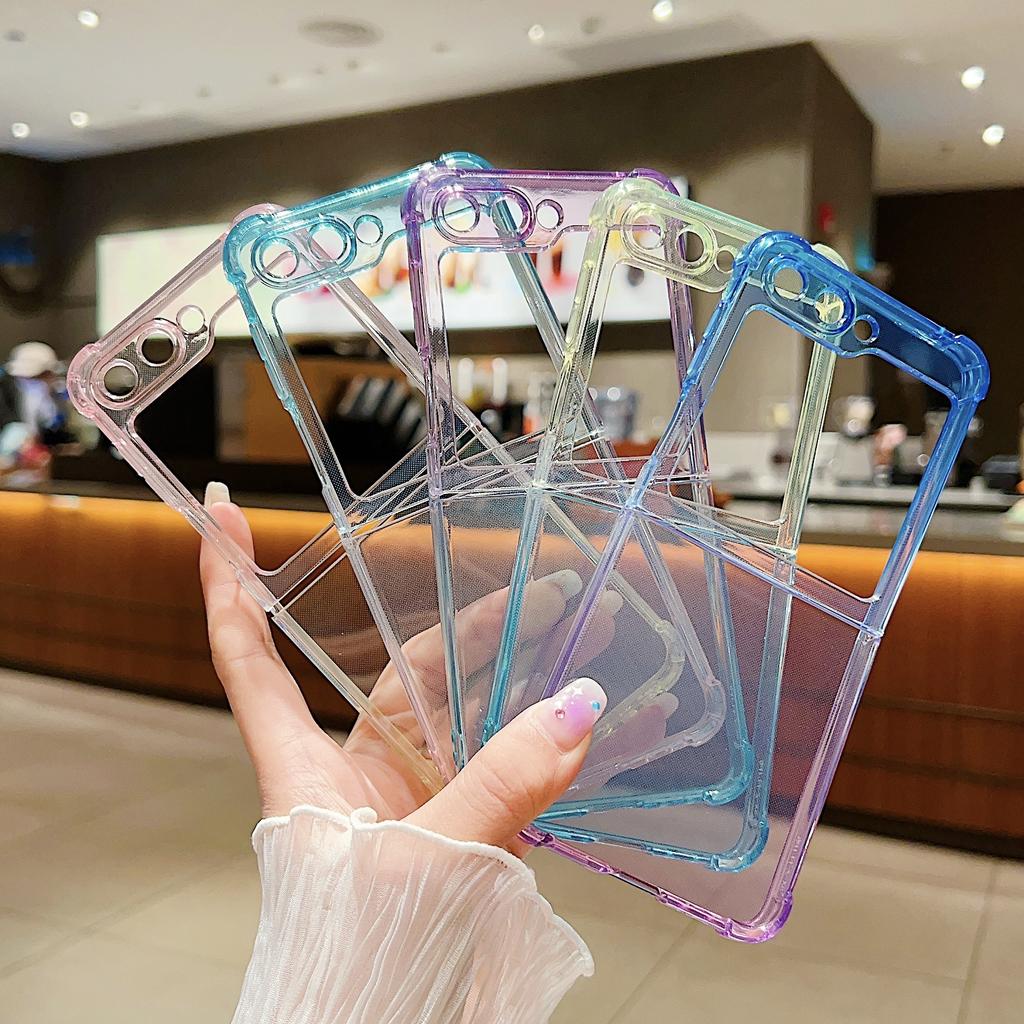 For Samsung Galaxy Z Flip7 FE 5G/Z Flip6 5G Case Gradient Color Anti-Scratch TPU Phone Cover
