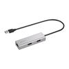 Buffalo Giga Compatible USB Type-A Docking Station LAN Adapter Wired LAN USB Hub USB3.2(Gen1) Japanese Manufacturer Silver LUD-U3-AU101SVN