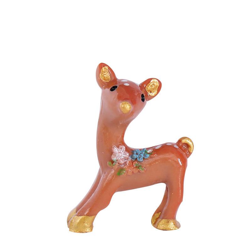 Moss Deer Resin Micro Landscape Ornament Diy Christmas Craft Material