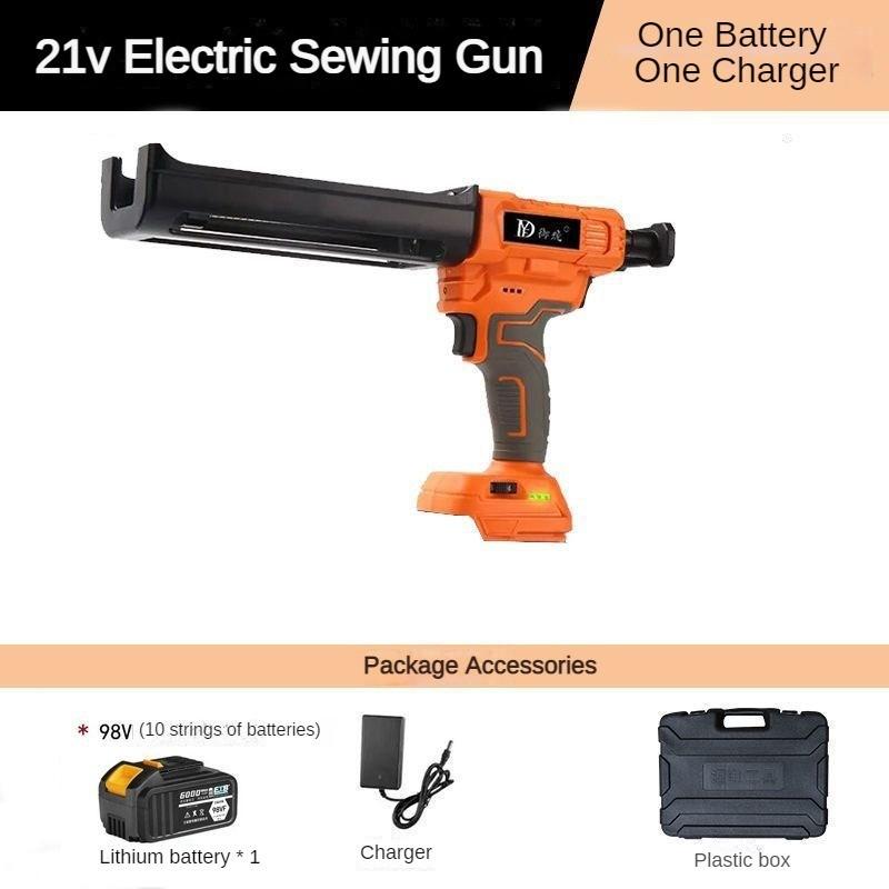 21V Fully Automatic Beauty Seam Glue Machine Household Repair Power Tool Electric Double Tube Glue Gun