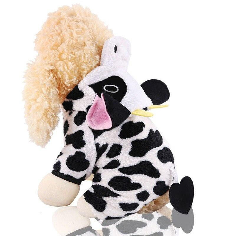 

Одежда для собак из коровьей шерсти, теплая толстовка с капюшоном, очень маленькая одежда для собак, милая одежда для домашних животных, одежда для четвероногих собак, одежда для кошек XS