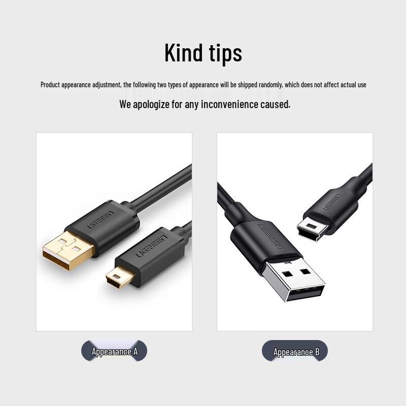 UGREEN USB 2.0 to Mini USB Data & Charging Cable