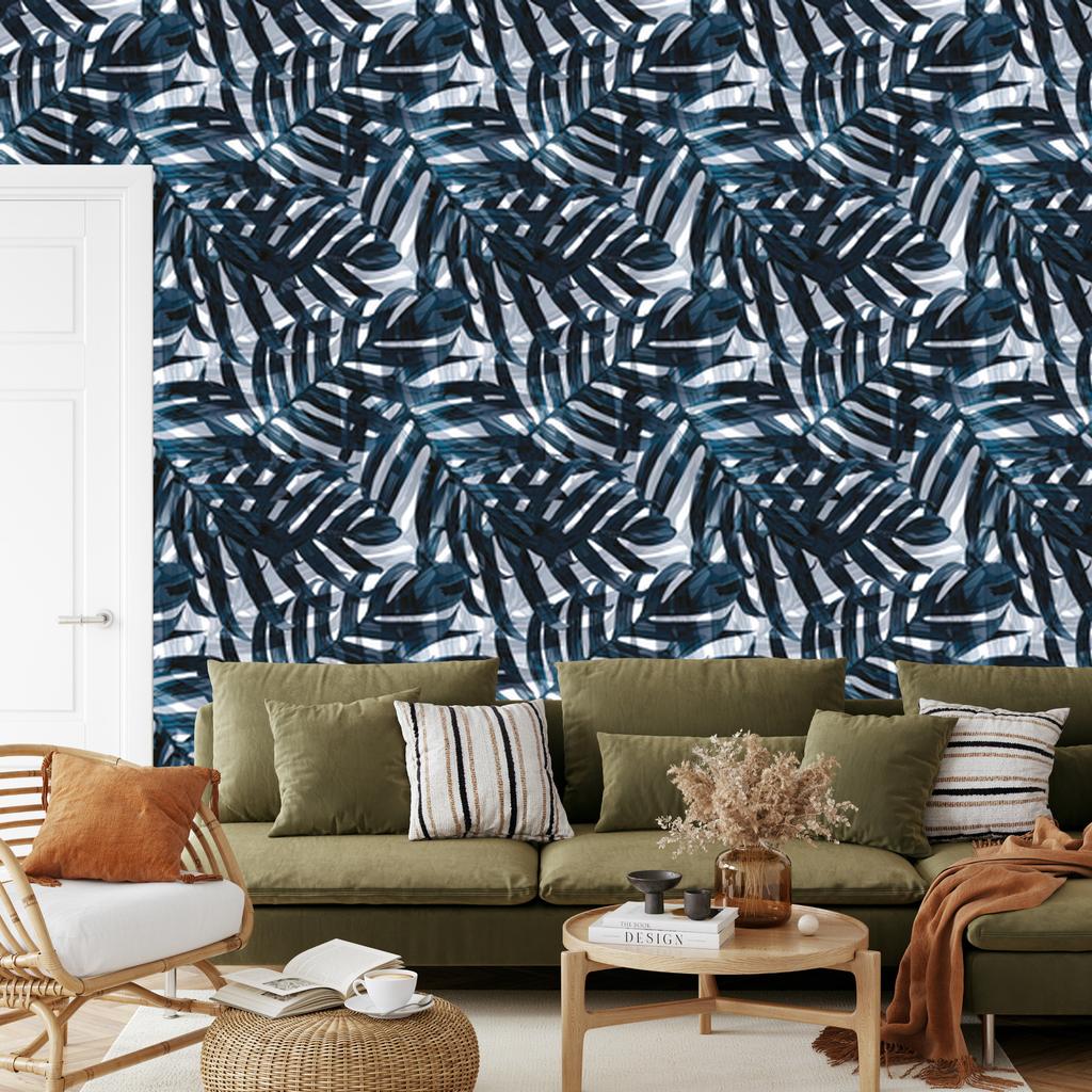 Stylish Leaves Wallpaper for Living Room and Bedroom 50x1000