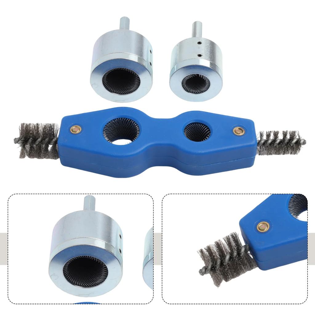 Abrasive Tool 4-in-1 Battery Brush Copper Pipe Cleaner Automotive Applications Efficient Cleaning Hexagonal Handle