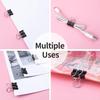 Metal Small Binder Clips for Paperwork,50 Pack 3/4 Inch Paper Clamps Clips Office Supplies,Mini Black
