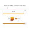 Outdoor Camping Tent Supporting Rod 0.85X360cm Aluminium Alloy Poles