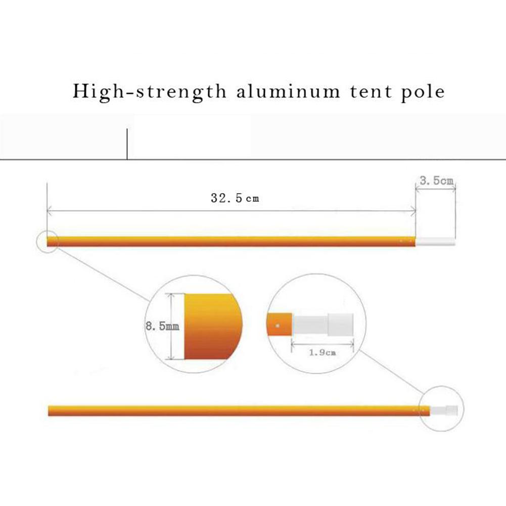 Outdoor Camping Tent Supporting Rod 0.85X360cm Aluminium Alloy Poles