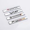 RUNTB1 3D Metal Styling Car Stickers Side Fender Tail Trunk Accessories For VW GTI Polo Golf Passat Tiguan Arteon Touareg Taigo Caddy