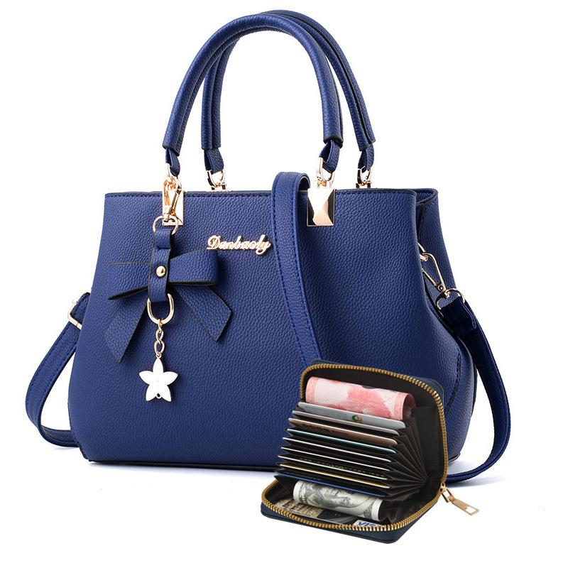 [Recommended] Women's bag new child and mother bag large-capacity PU leather handbag women's tote bag tide
