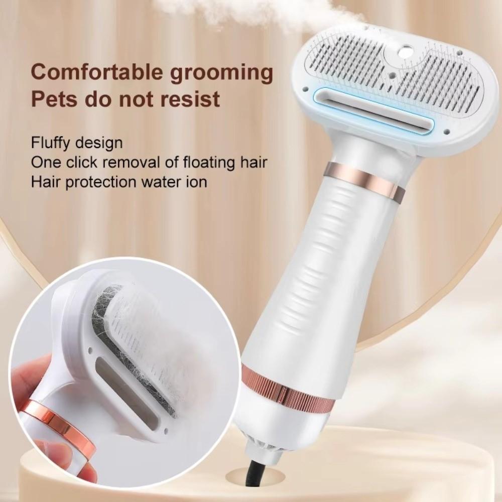 ABS Pet Grooming Dryer 3-speed Adjustable Detachable Nozzle Dog Cat Hair Removal Comb Massage Spray Brush Pet Hair Dryer