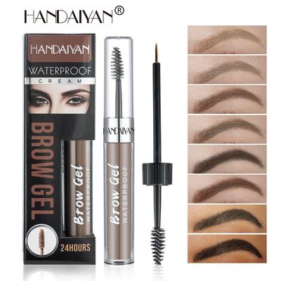 HANDAIYAN 8 colores Ungüento Líquido para Teñir Cejas No Se Borra Fácilmente Líquido para Cejas Pincel de Doble Extremo para Cejas Fácil de Colorear Cejas Salvajes