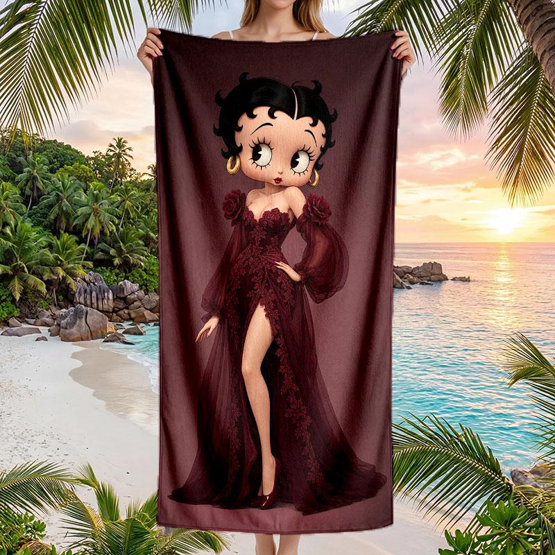 Large Beach Towel Quick Dry Absorbent Towel For Beach IndoorBetty Boop