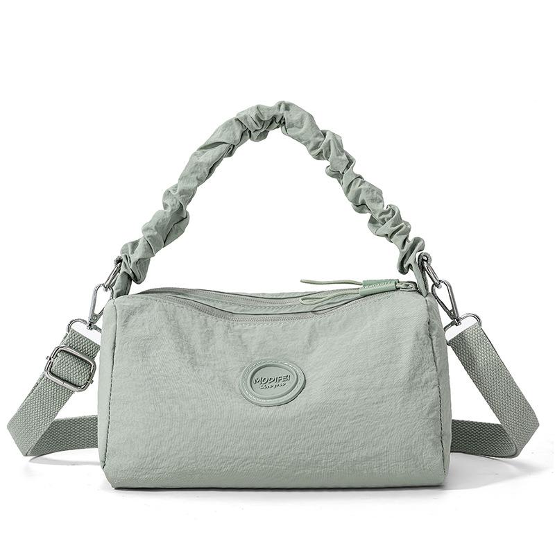 Women's Solid Shoulder Bag Lightweight Multi-compartment Nylon Bag