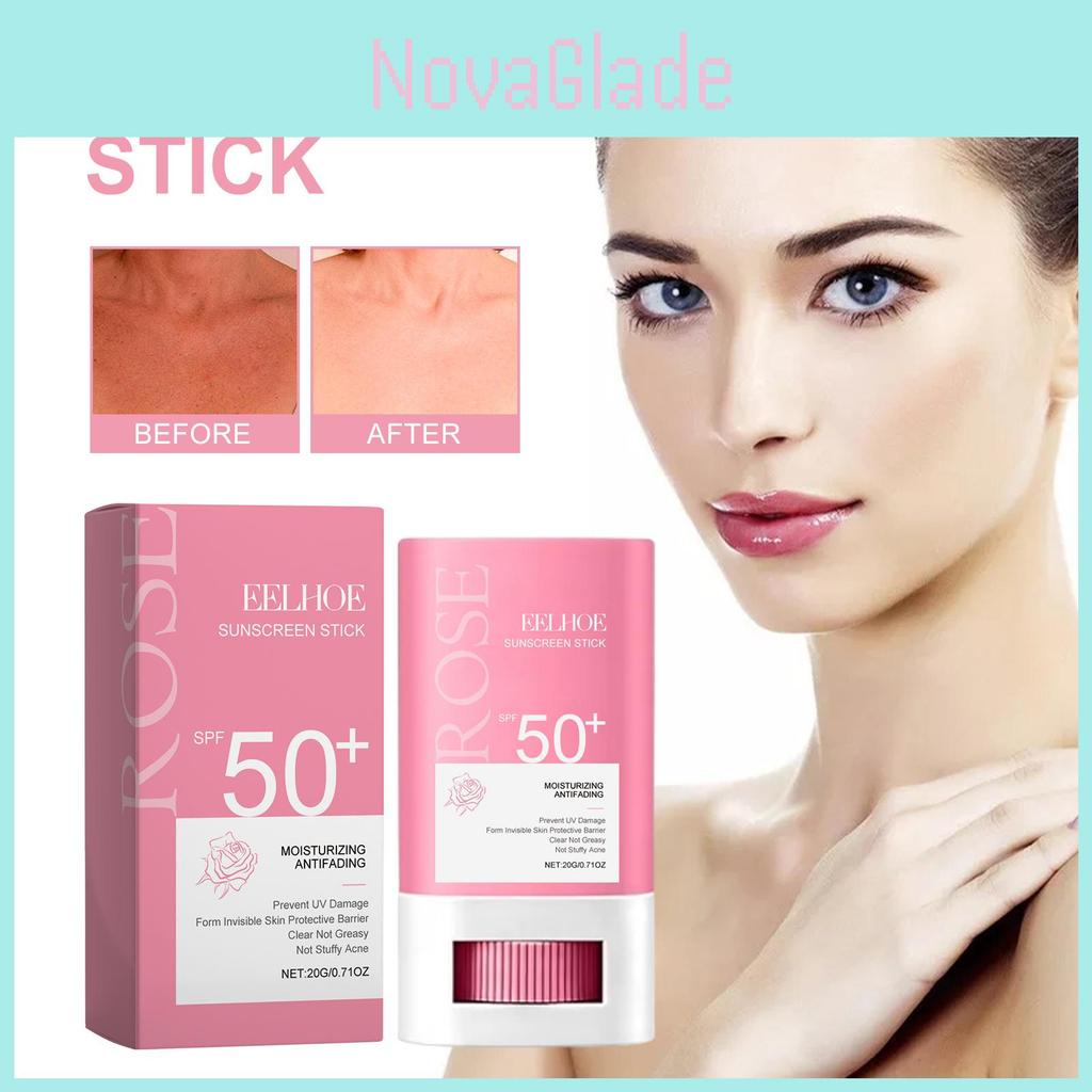 Eelhoe Rose Uv Protection Cream Summer Outdoor Hydrating Body Lotion Lightweight Non Greasy Formula