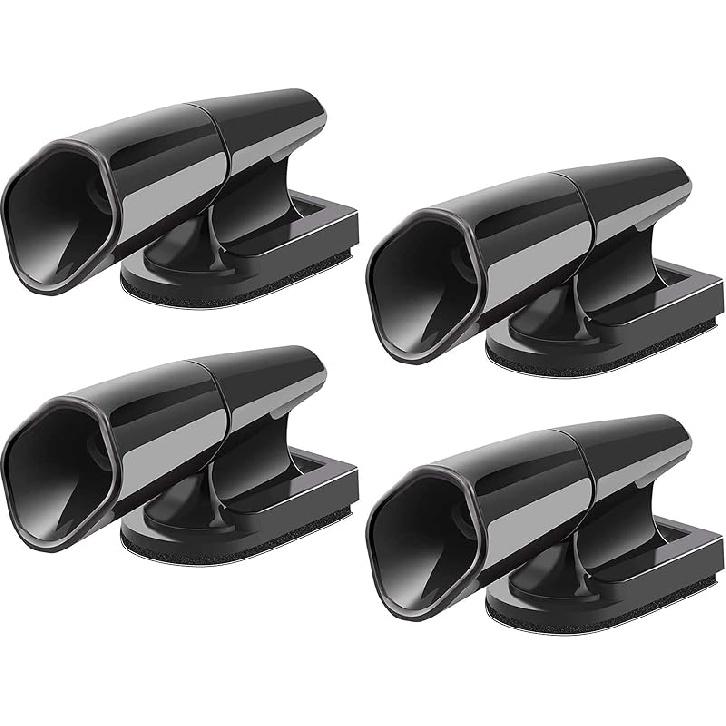 SAVITA 4 PCS Deer Whistles Wildlife Warning for Cars, Vehicles, Motorcycles, Black Ultrasonic Deer Warning
