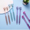 1 Pc Metallic Large Diamond Pen Fluent Writing Suitable for Office Work, Brushing Questions, Signing Writing, Diaries, Notes, Student Classroom Priz