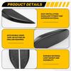 Black ABS Headlight Eyebrow Covers for Nissan 350Z - 1 Pair