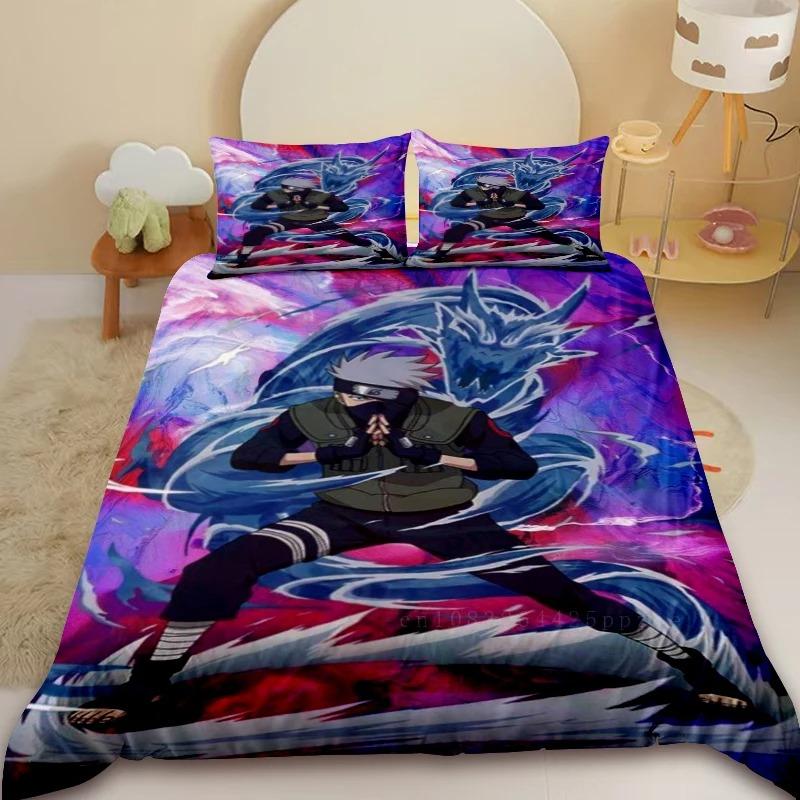 

2/3pcs Duvet Cover Set Naruto Uzumaki Naruto Cartoon Bedding Set Comforter Cover for Bedroom Decor Queen King 135x200cm