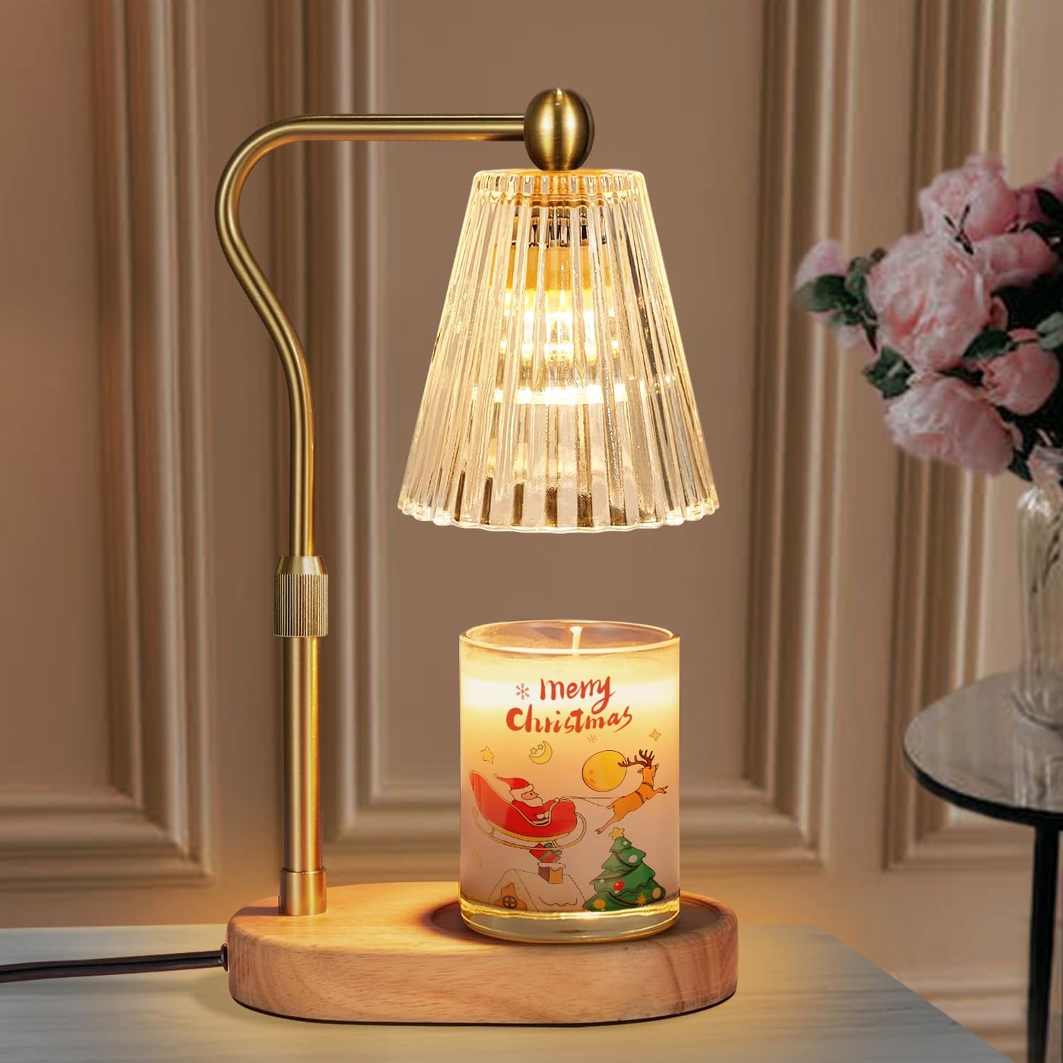 

Candle Warmer Lamp with Timer Dimmer Adjustable Height for New Home Bedroom,Mothers Day Gifts, No candles included UK Plug