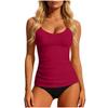 European and American Women's Clothing Spring New Fashion Casual Solid Color Split Swimsuit Set