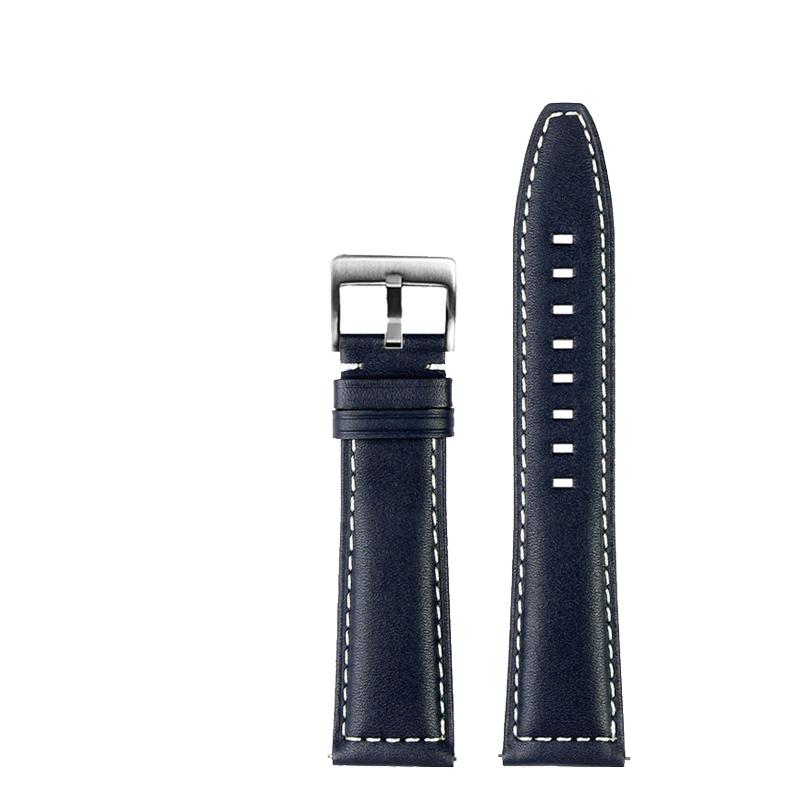 

Leather strap 21/22mm for Longines SPIRIT Rolex Black/Green Water Ghost Omega SEAMASTER 300 high-end Italian cold watch strap 21mm