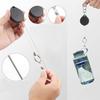 Retractable Keychain, IDs Badge Reel Retractable Badge Holder Steel Cord Keyring