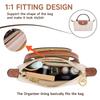 2-Pack Purse Strap Replacement Multi-Pocket Felt Handbag Organizer Insert for Mini Tote Bags
