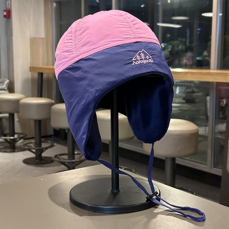 Helmets can be worn, light Lei Feng hats, women's autumn and winter down warm ear protectors, Northeast wind and cold ski caps