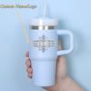 14oz Personalized of Name Water Bottle with Handle Vacuum Coffee Cup Portable Cup 304 Stainless Steel Mug for Travel Camping