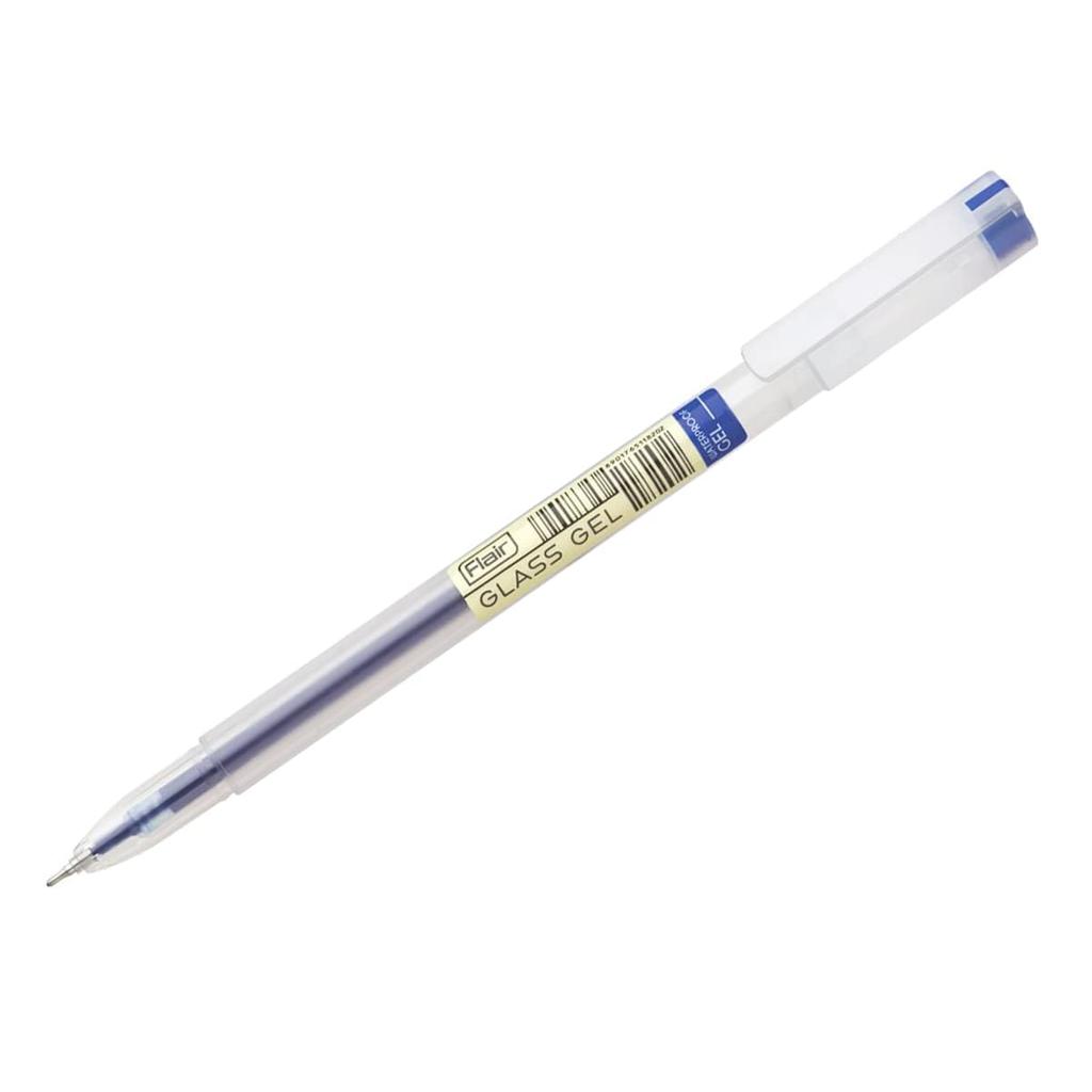 Flair Gel Pen Pack of 1 X 20 | 0.6 Mm Blue Ink for Smooth, Smudge-Free Writing At School, Office & Journaling